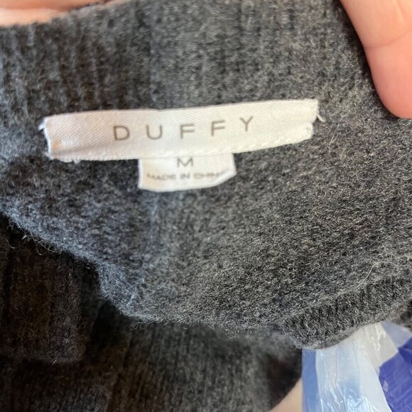 Duffy‎ Cashmere Blend Longline Metal Ring Accent Cardigan Size M - Picture 6 of 10